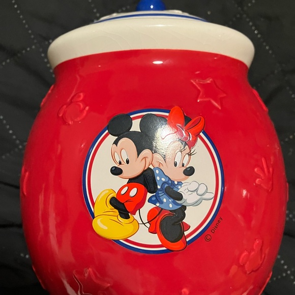 Vintage Disney Mickey and Minnie Mouse Ceramic Cookie Jar - Picture 8 of 8